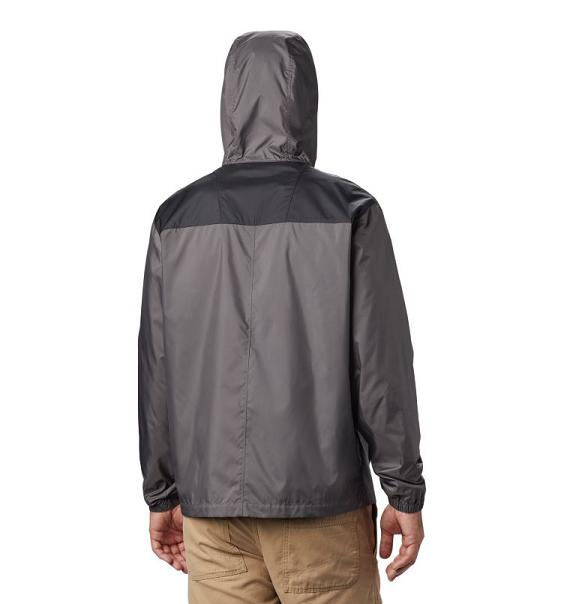 Columbia Flashback Windbreaker Grey Black For Men's NZ59640 New Zealand